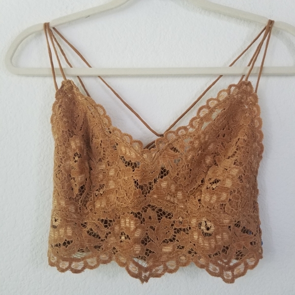 Free People Other - FREE PEOPLE XS BURNT CARAMEL BRALETTE CELINE